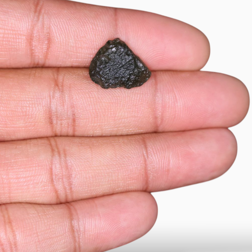 Real Green Moldavite Rough For Sale 8.56 Carats Rough Shape