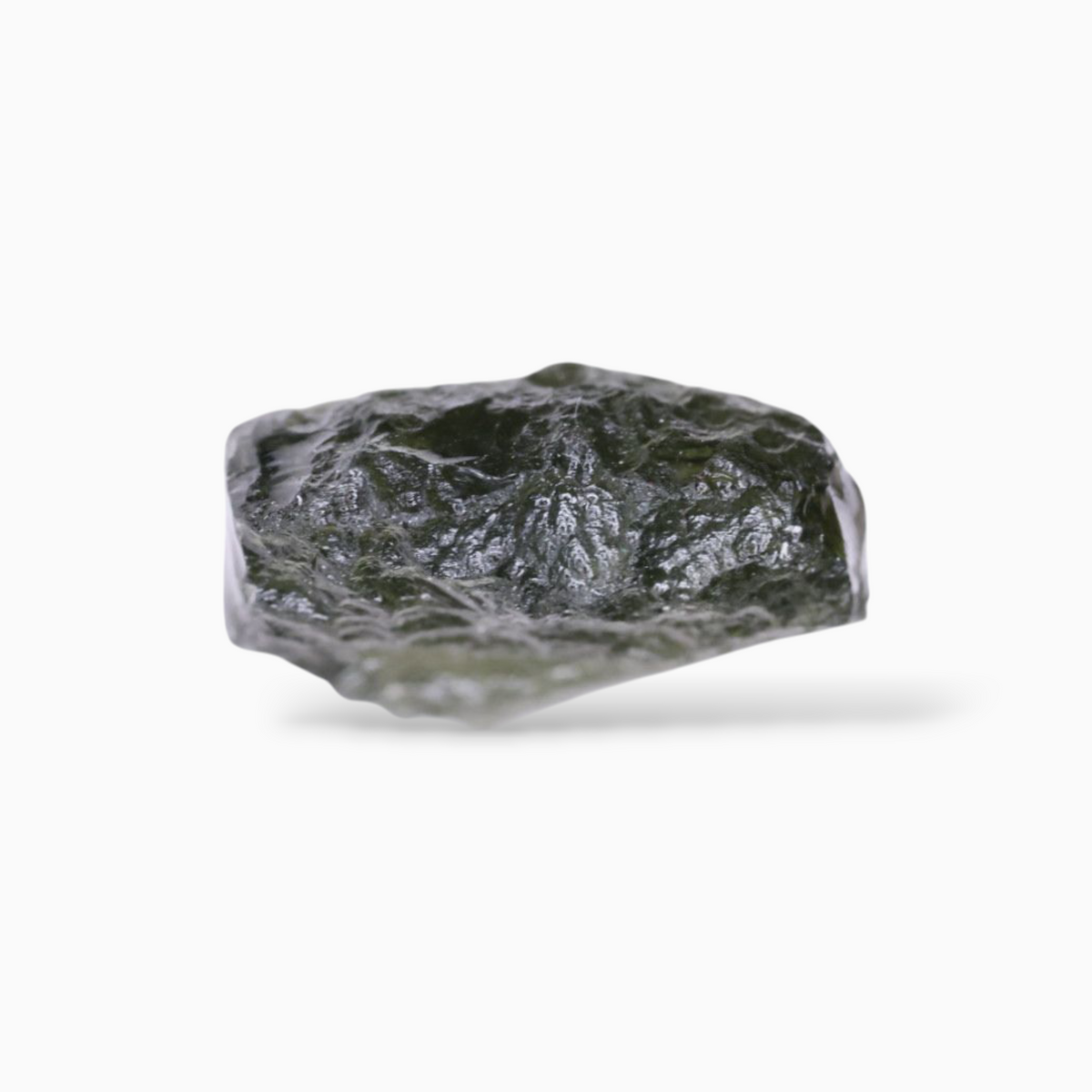 Green Moldavite Crystal Real For Sale 4.16 Carats Rough Shape