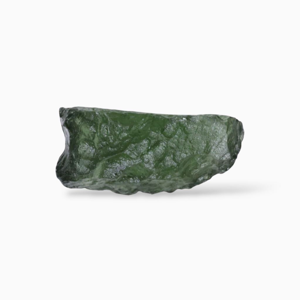 Green Crystal Moldavite For Sale 5.70 Carats Rough Shape