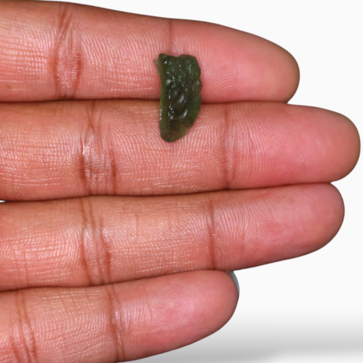 Green Crystal Moldavite For Sale 5.70 Carats Rough Shape