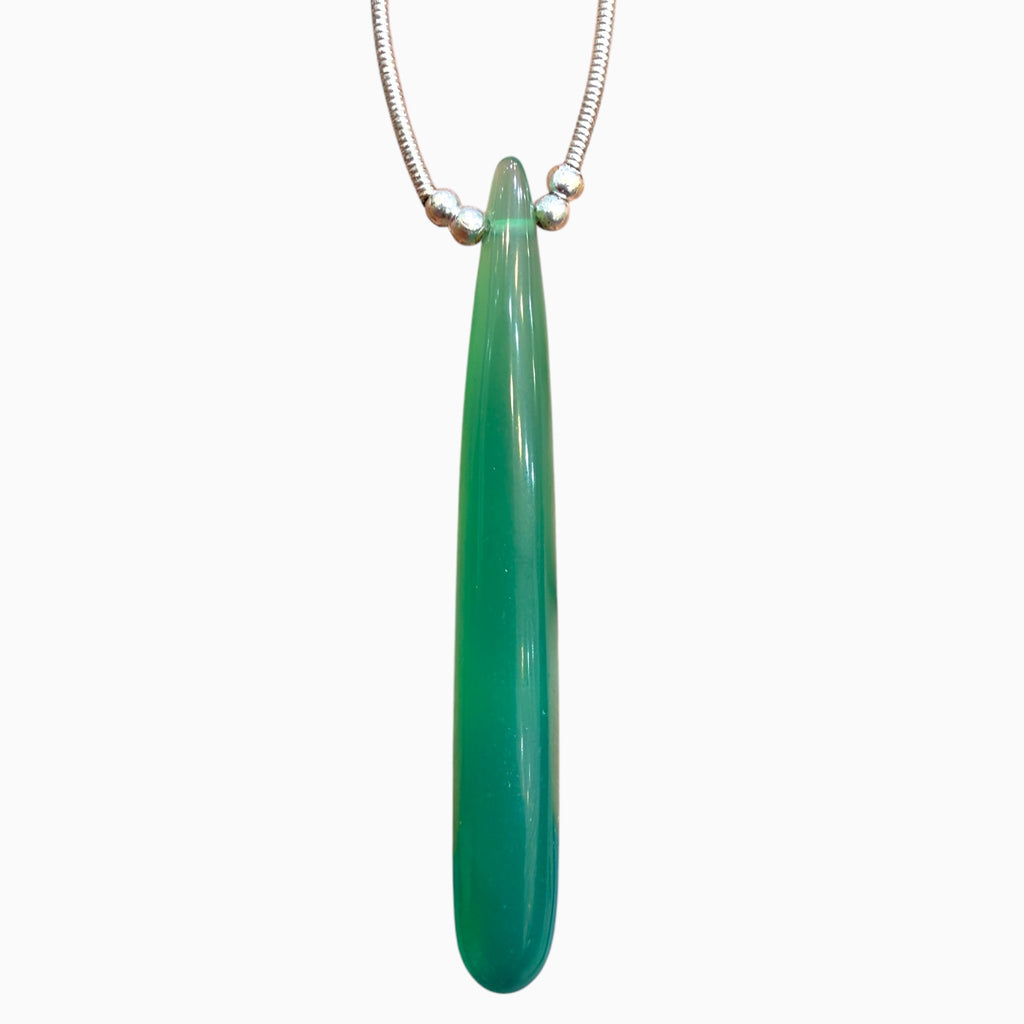 Green Onyx Long Drops for Jewellery Frm 5 - 25 Carats 5 - 50 mm