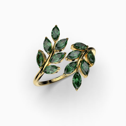 Green Spinel Ring in Natural Stone - Everleigh