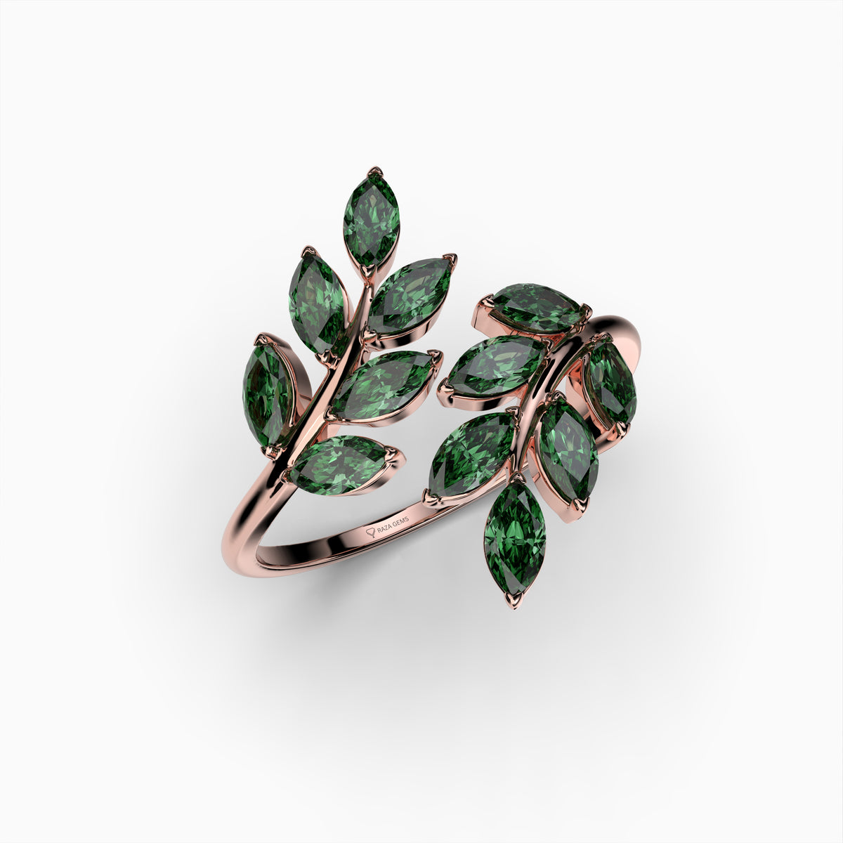 Green Spinel Ring in Natural Stone - Everleigh