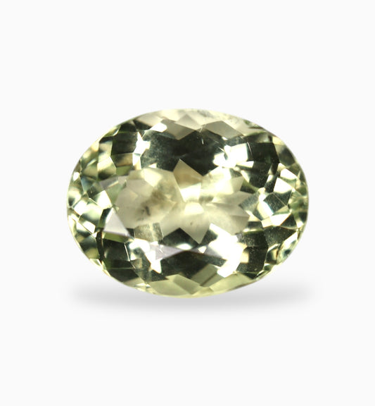 Light Green Tourmaline Oval Shape 2.64 Carats Size 10x7.8mm