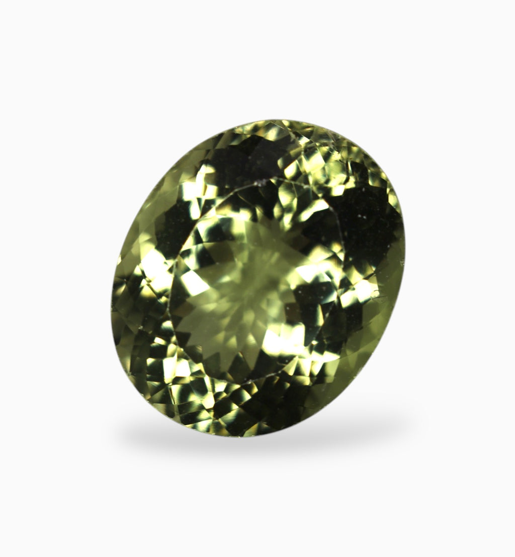 Green Tourmaline Oval Shape 7.05 Carats Size 13.5x12.1mm
