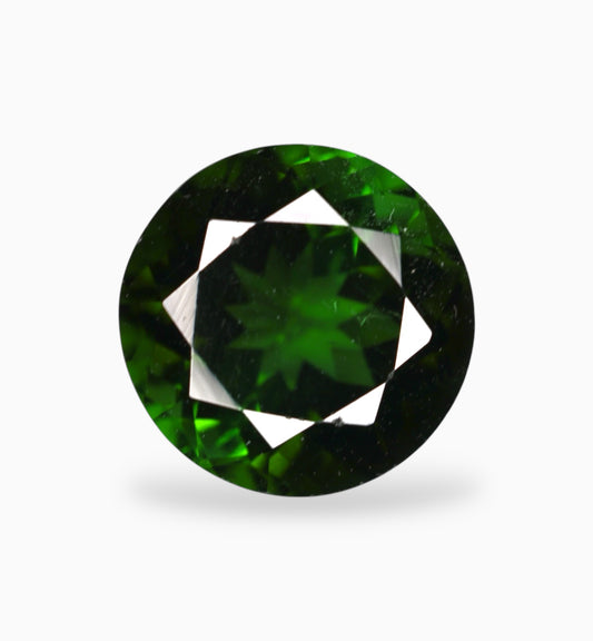 Green Tourmaline Round Shape 4.59 Carats Size 10x10mm