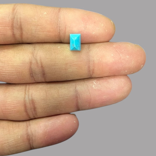 Green Turquoise 1.91 Carats 8 x 5.1 x 5.4 mm in Cushion