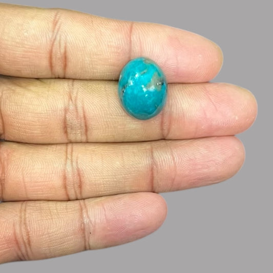 Green Turquoise 15.95 Carats 17.8 x 14 x 9.5 mm in Oval 
