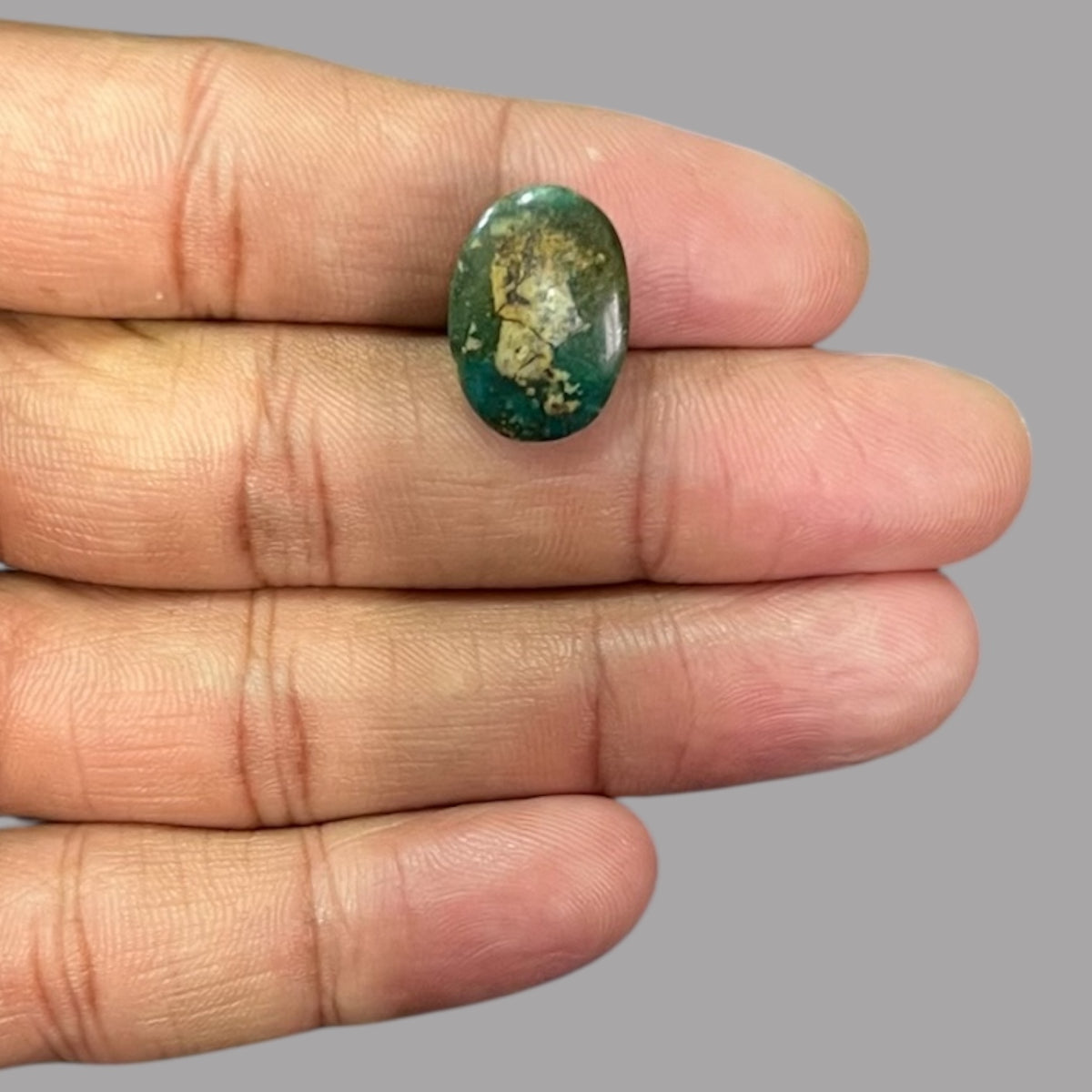 Green Turquoise 8.83 Carats 17.6 x 12.3 x 5.7 mm in Oval