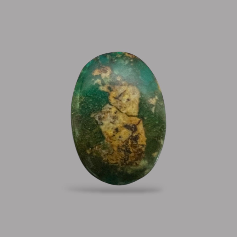 Green Turquoise 8.83 Carats 17.6 x 12.3 x 5.7 mm in Oval