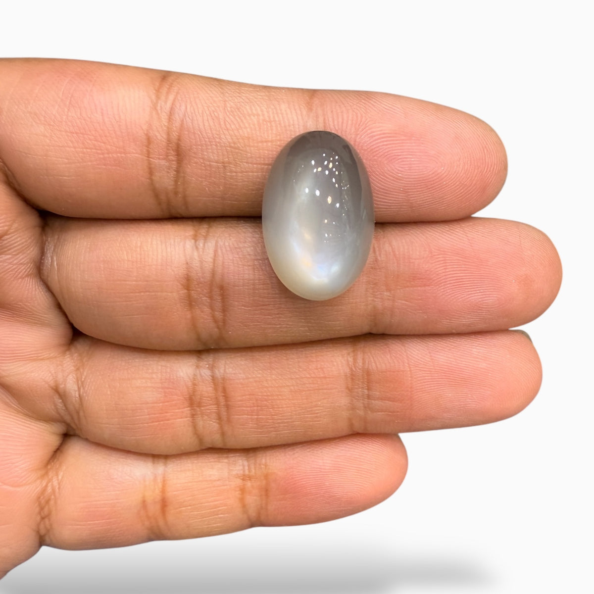 Grey Moonstone Oval Cabochon 23.34 Carats From India