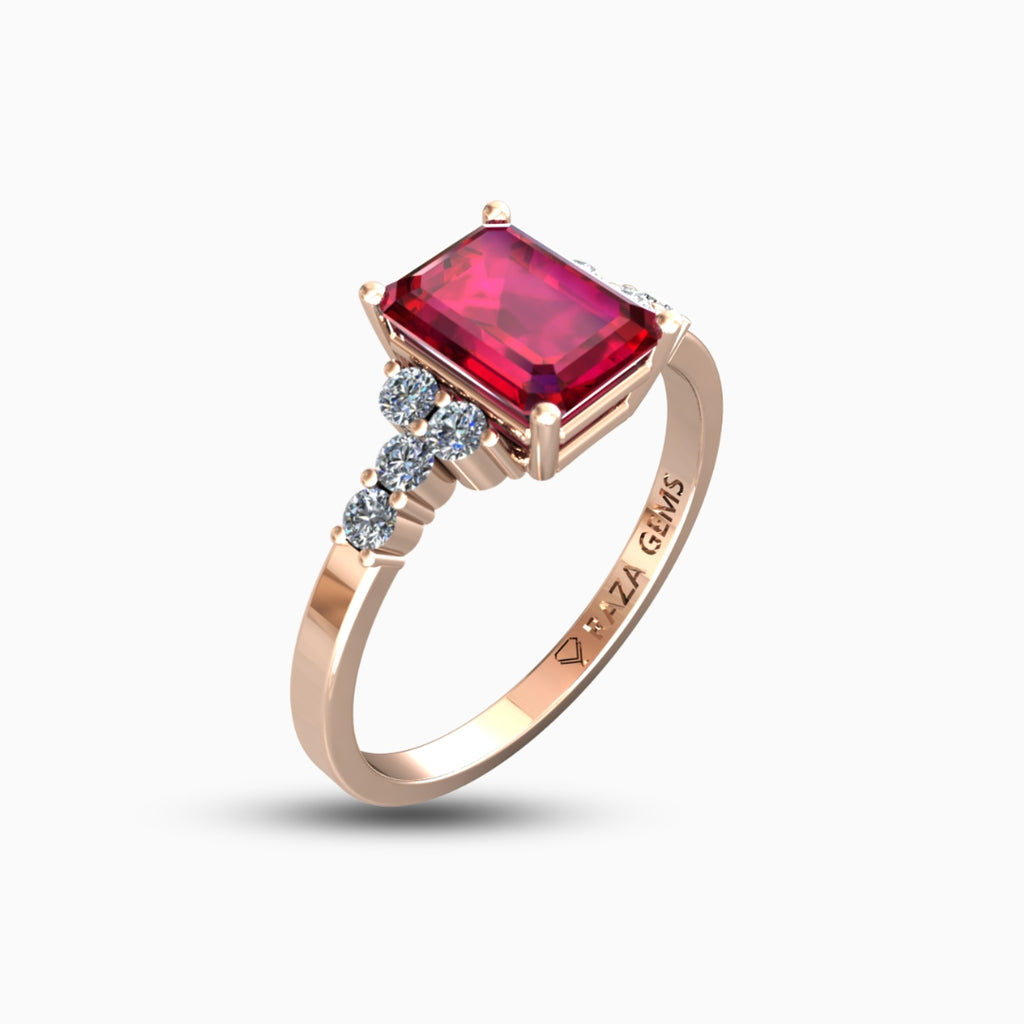 Haifa Ruby Ring 18K Rose Gold