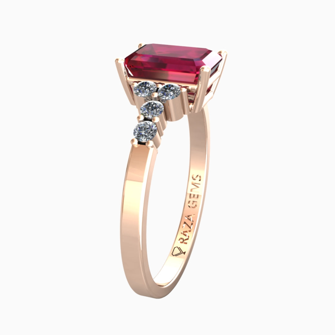 Haifa Ruby Ring 18K Rose Gold