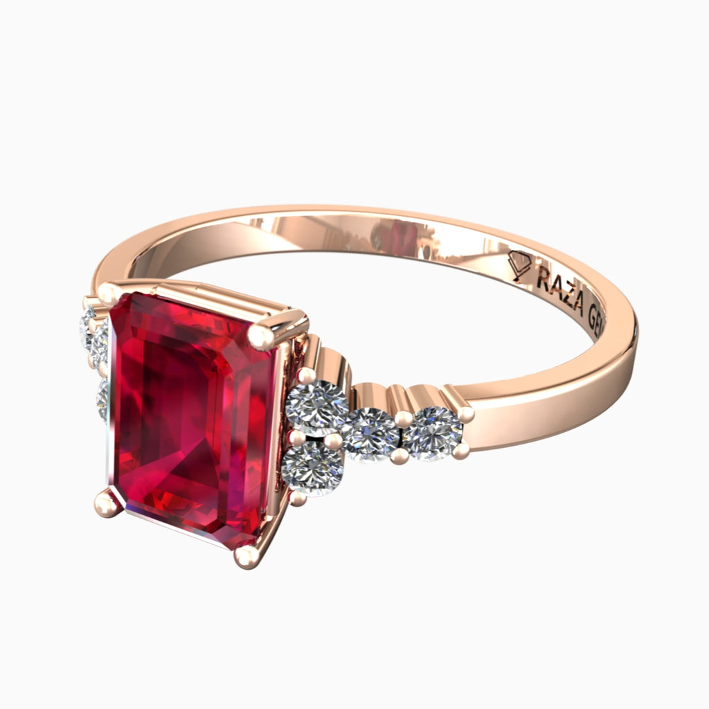 Haifa Ruby Ring 18K Rose Gold