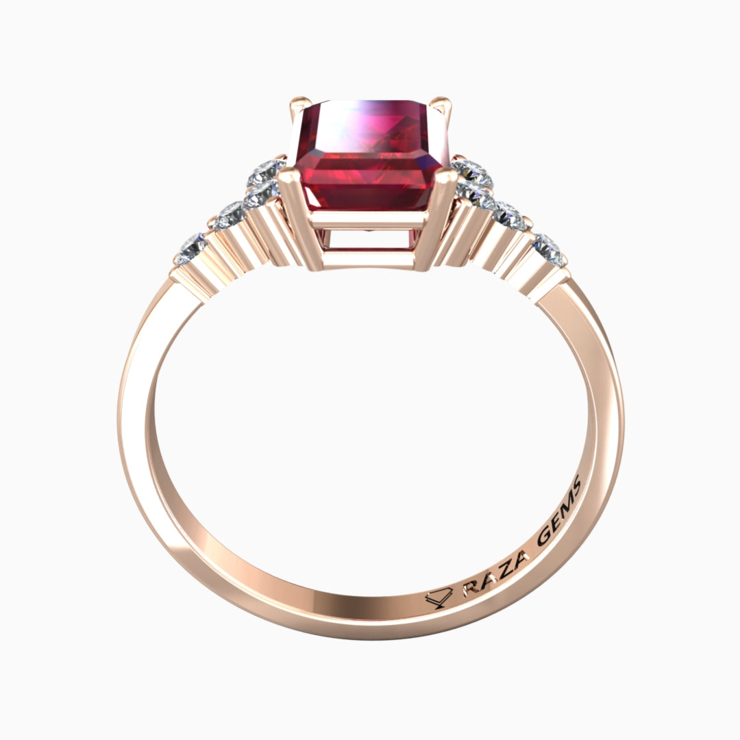 Haifa Ruby Ring 18K Rose Gold