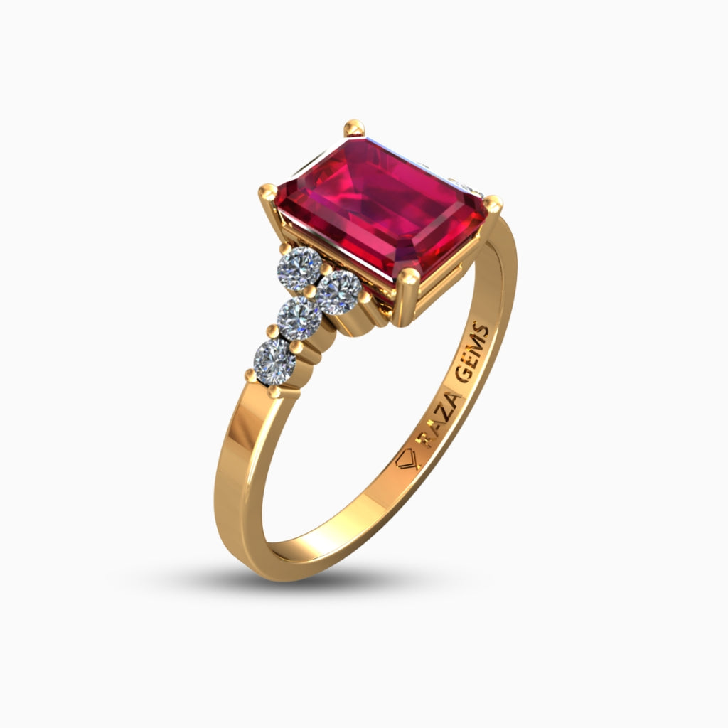 Hannah Ruby Ring 18K Yellow Gold