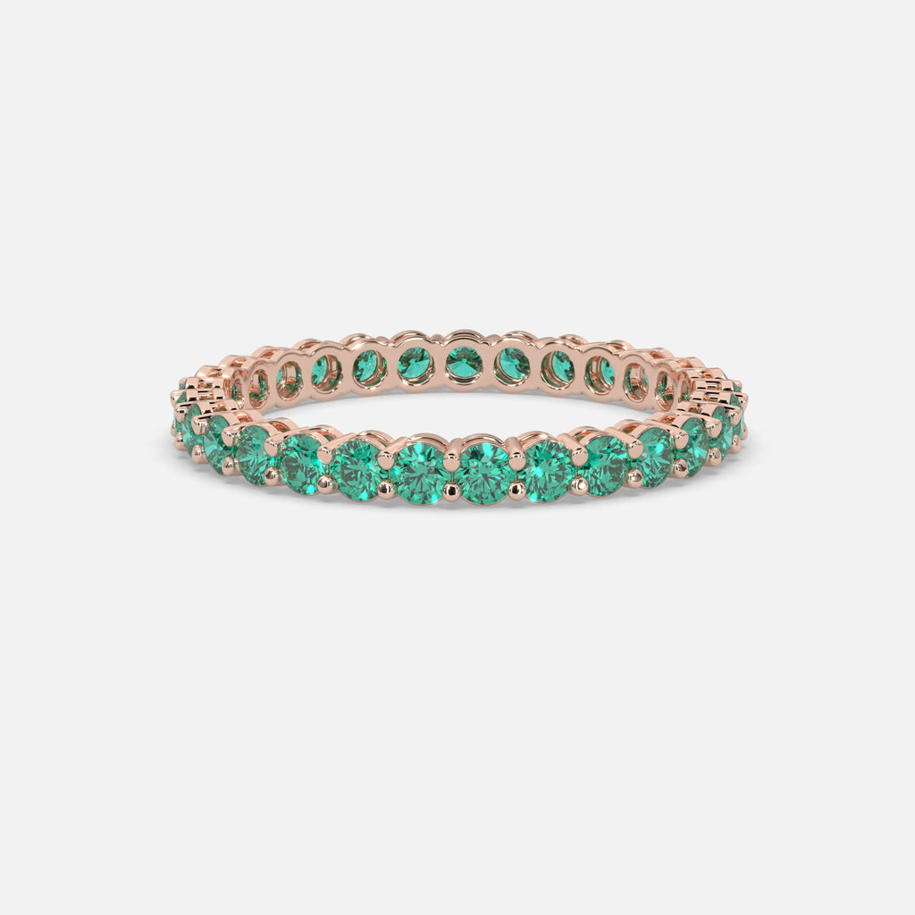 Hayat  Emerald Ring 18k Rose Gold