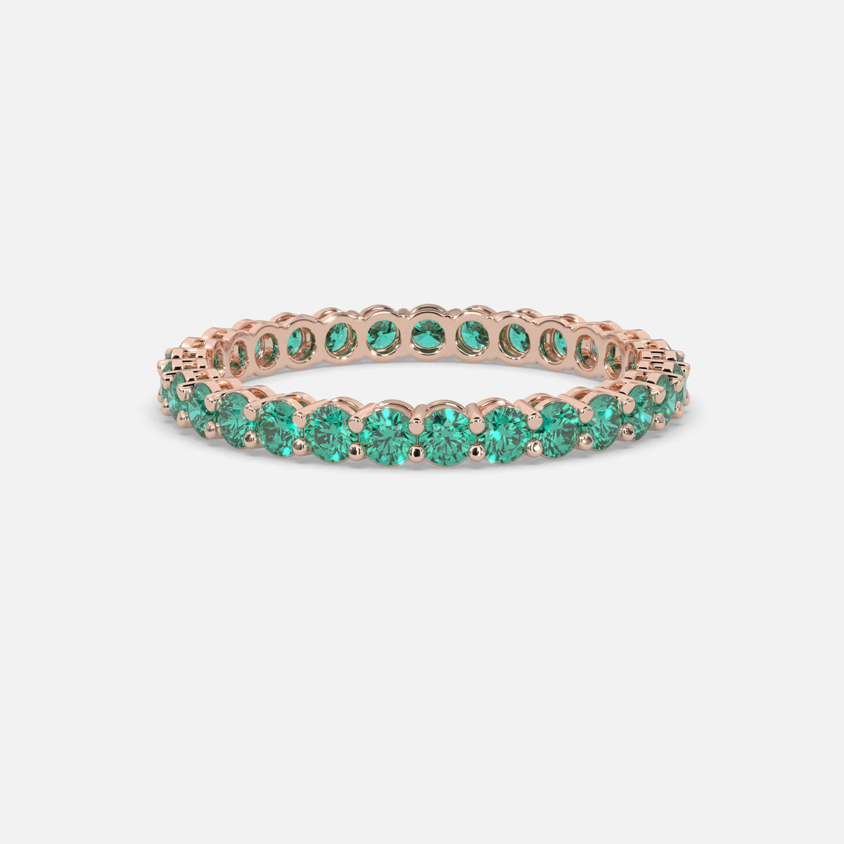 Hayat  Emerald Ring 18k Rose Gold