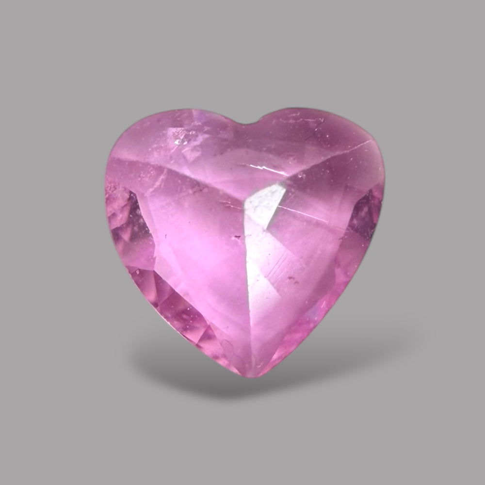 Heart Shape in Pink Sapphire Gemstone 0.50 Carats & 5.2 x 5.4 mm Size