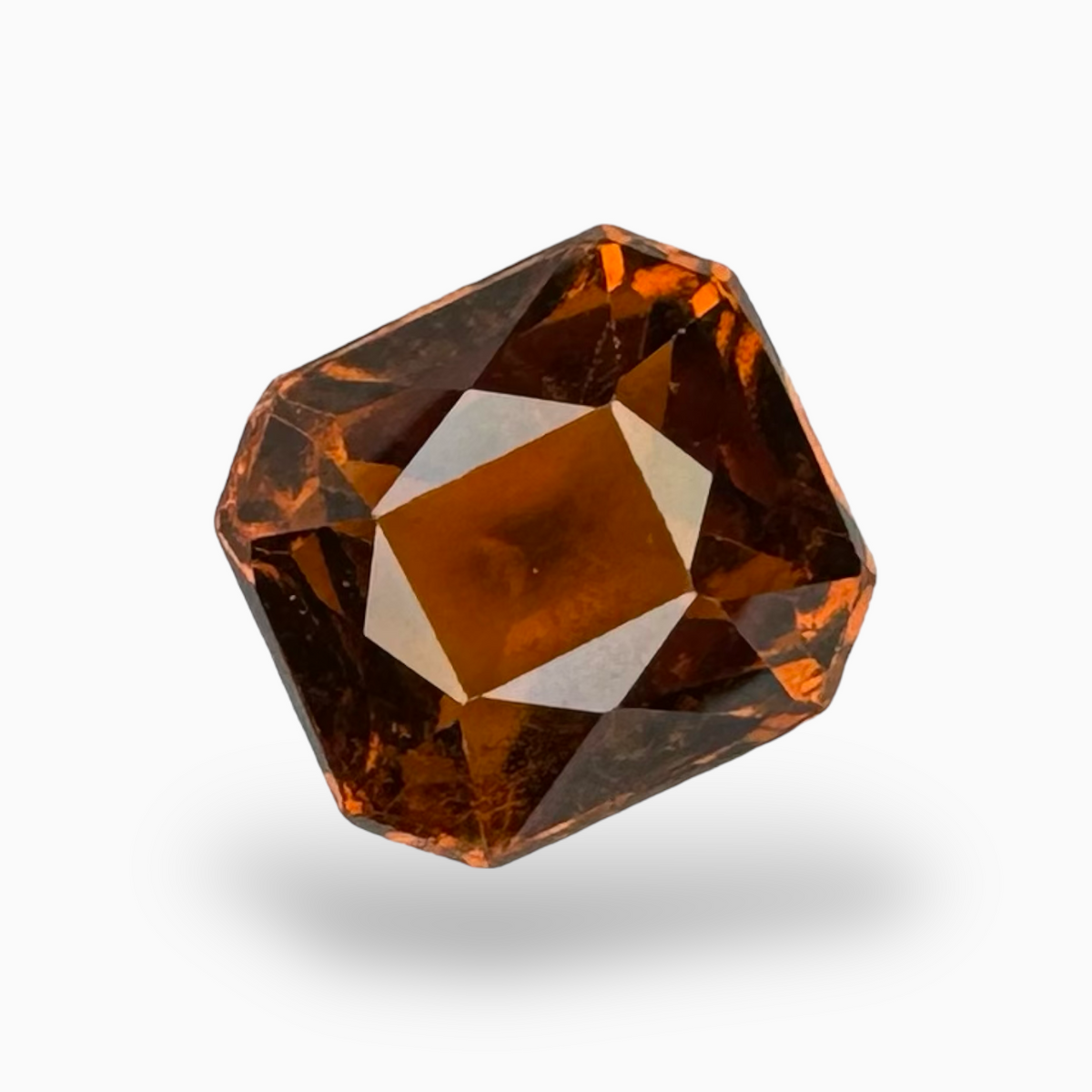 Hessonite Gomed Garnet Stone 3.53 Carats 8x7 mm