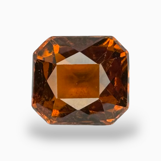 Hessonite Gomed Garnet Stone 3.53 Carats 8x7 mm