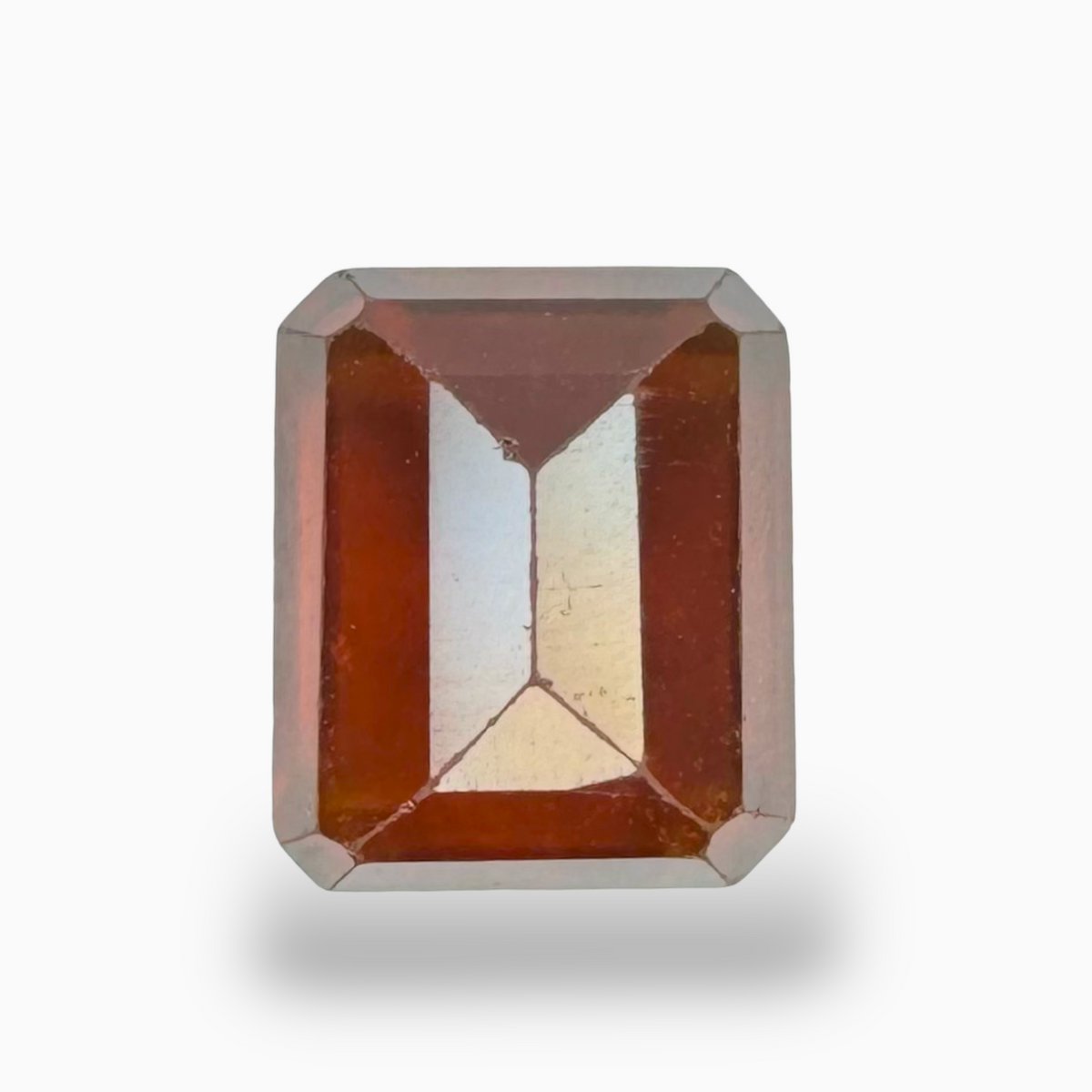 Natural Hessonite Stone 5.13 Carats Emerald Cut 10x8 mm