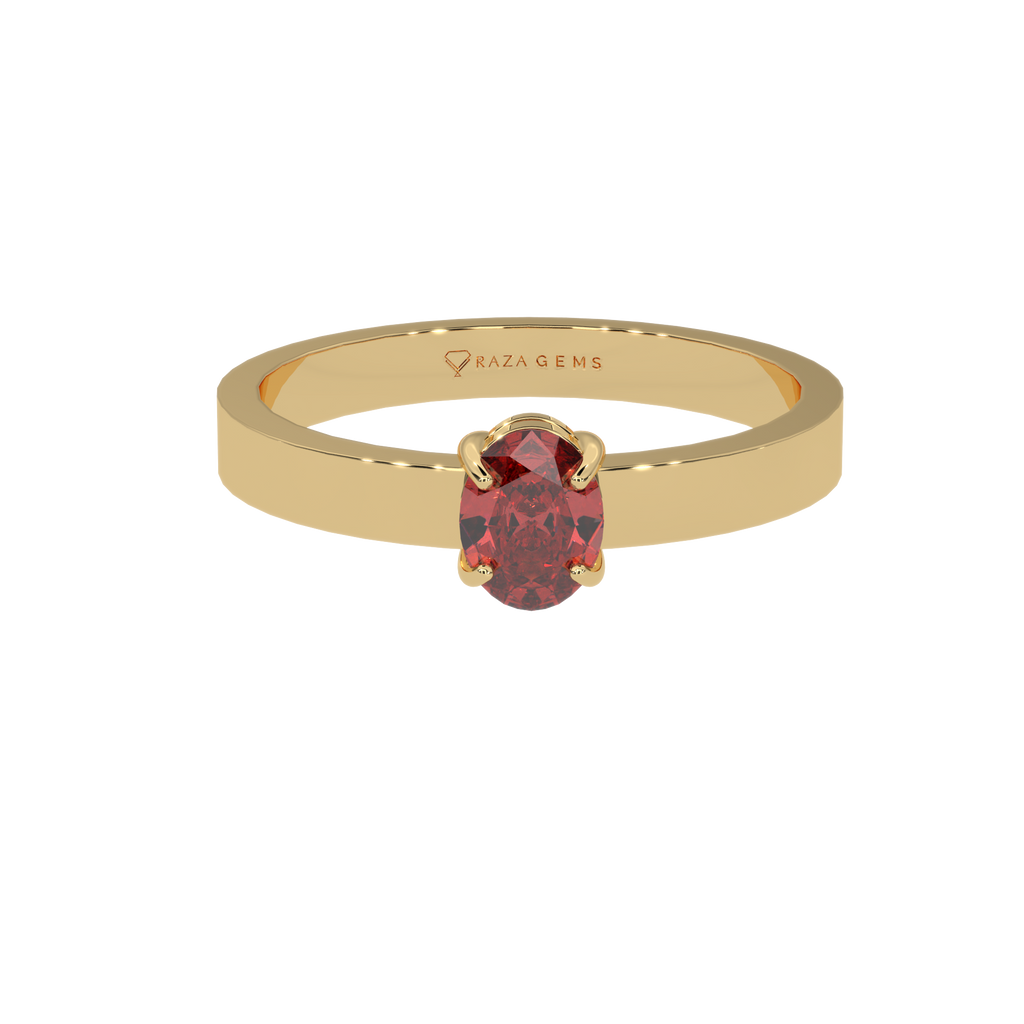 Hessonite Garnet Ring  Arzhang 18K Yellow Gold