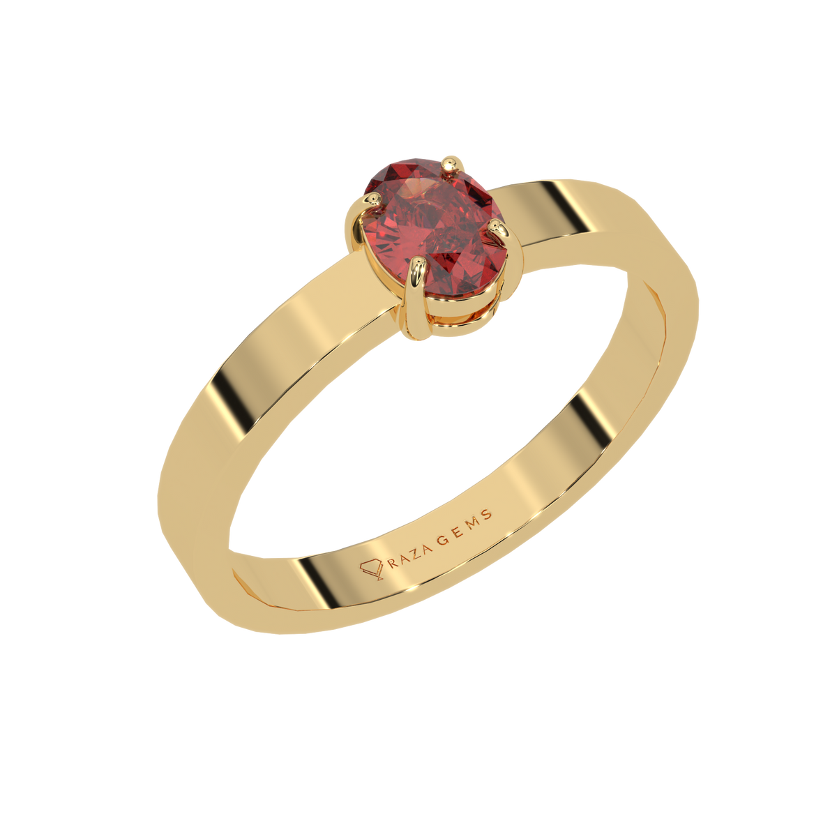 Hessonite Garnet Ring  Arzhang 18K Yellow Gold