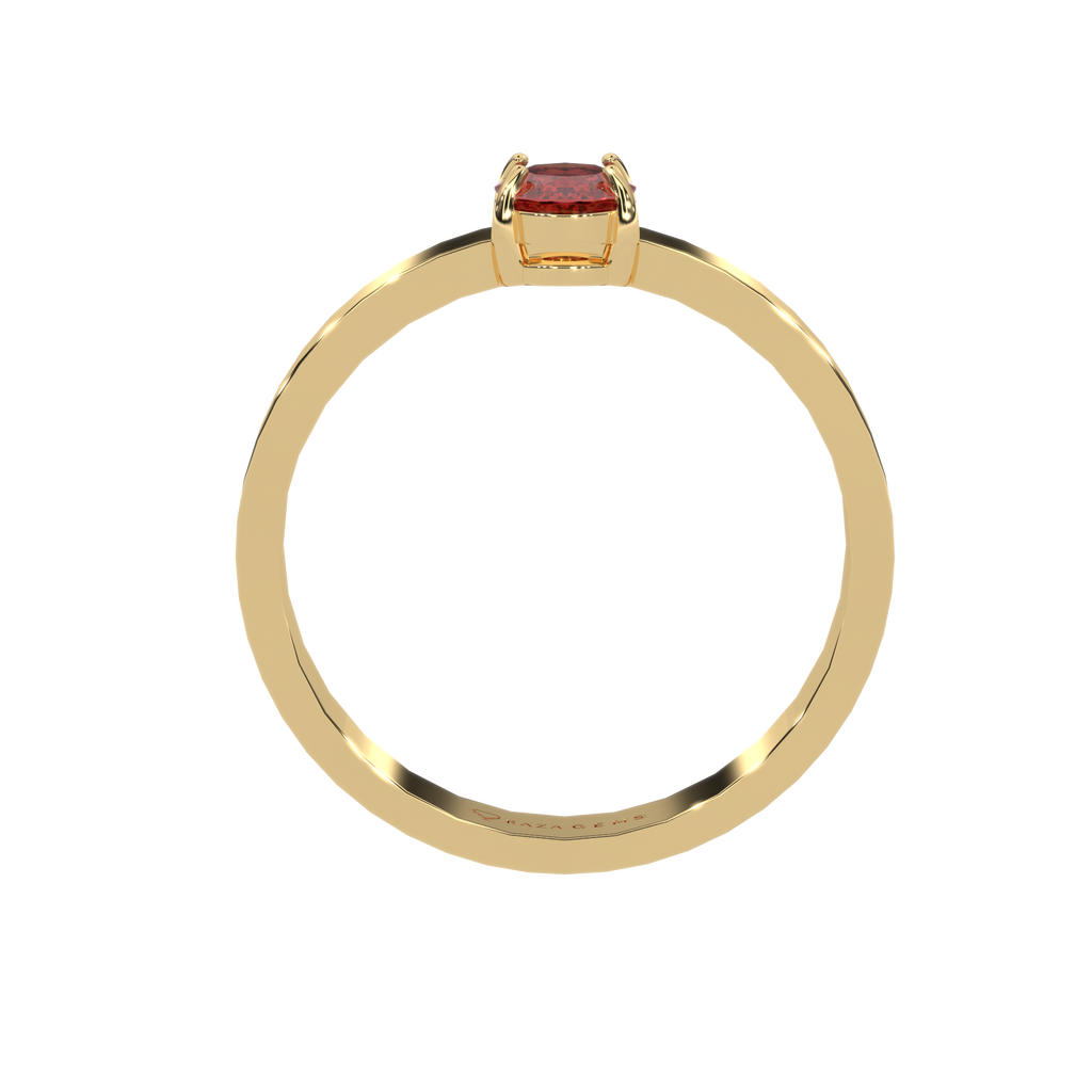 Hessonite Garnet Ring  Arzhang 18K Yellow Gold