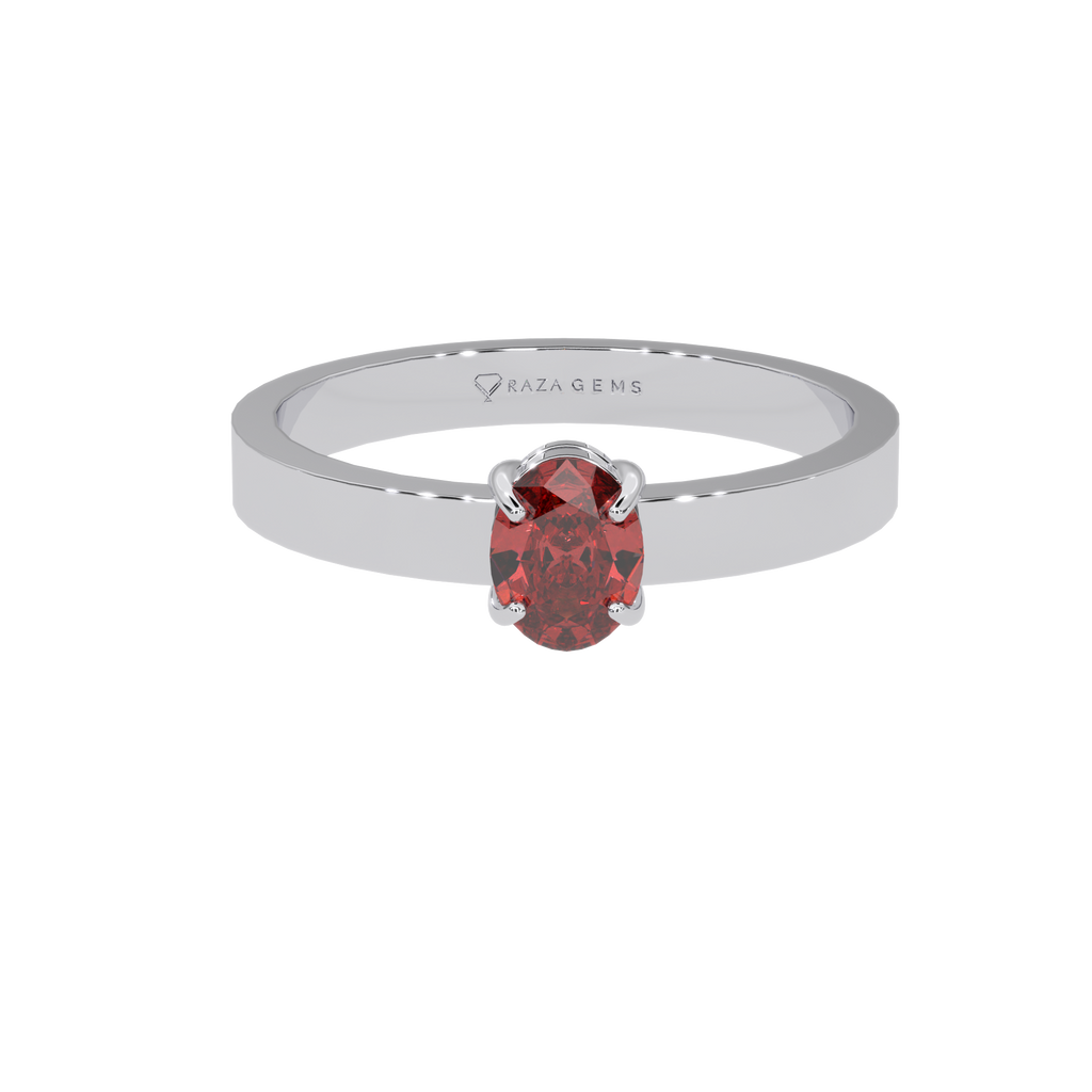 Hessonite Garnet Ring  Asad Silver