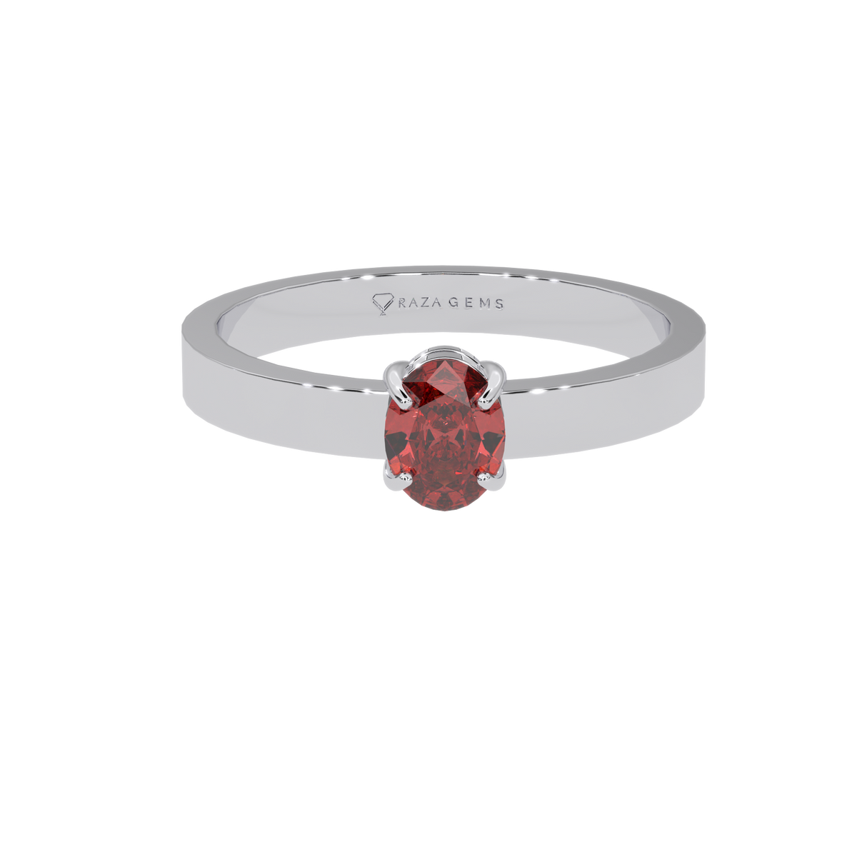 Hessonite Garnet Ring  Asad Silver