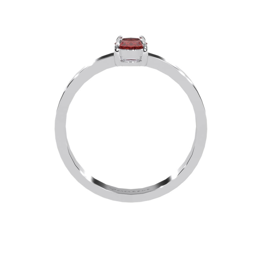 Hessonite Garnet Ring  Asad Silver