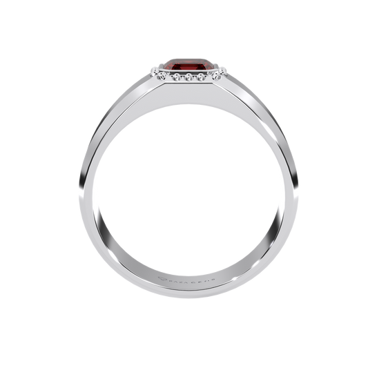 Hessonite Garnet  Ring  BehzAd Silver