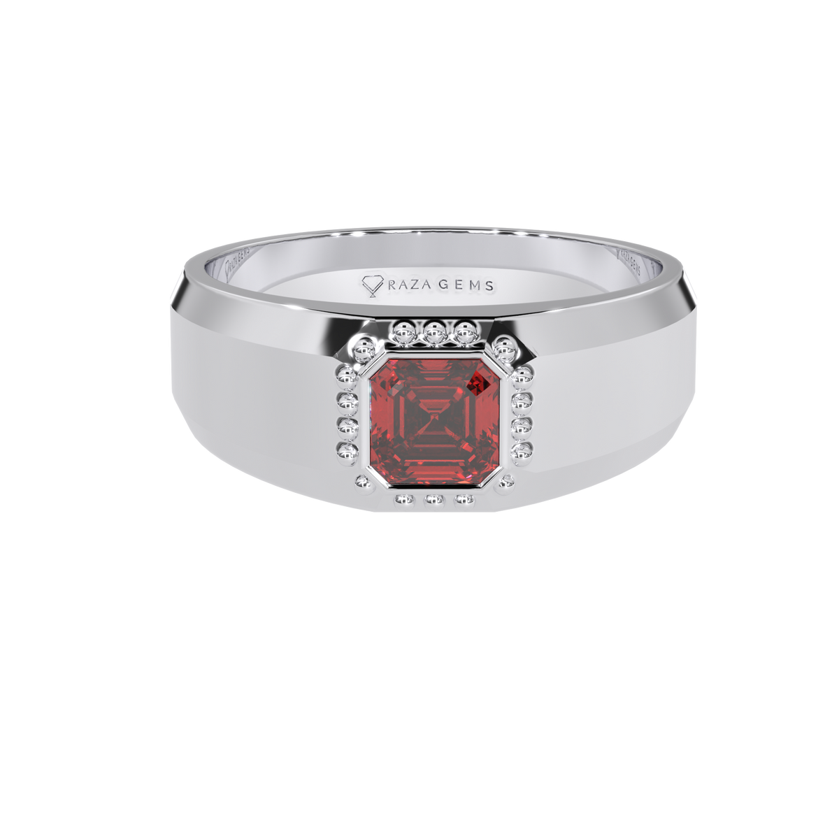 Hessonite Garnet  Ring  BehzAd Silver