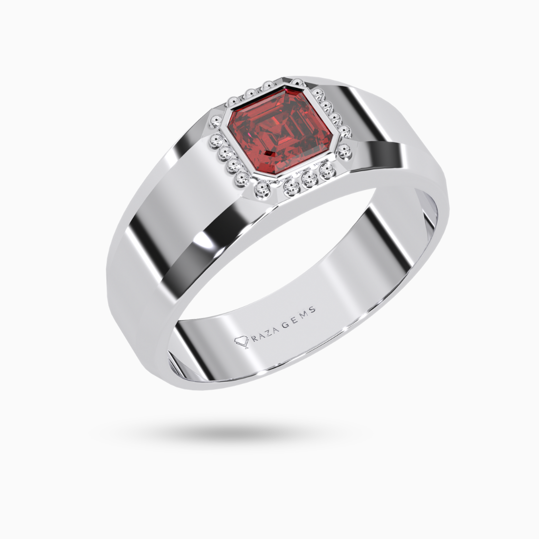 Hessonite Garnet  Ring  BehzAd Silver
