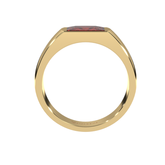 Hessonite Garnet  Ring  Cirrus 18K Yellow Gold