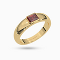 Hessonite Garnet  Ring  EhsAn 18K Yellow Gold