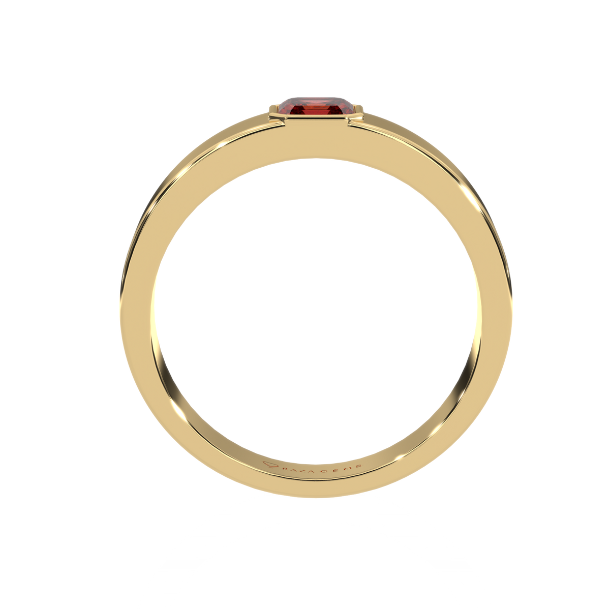 Hessonite Garnet  Ring  FarhAd 18K Yellow Gold