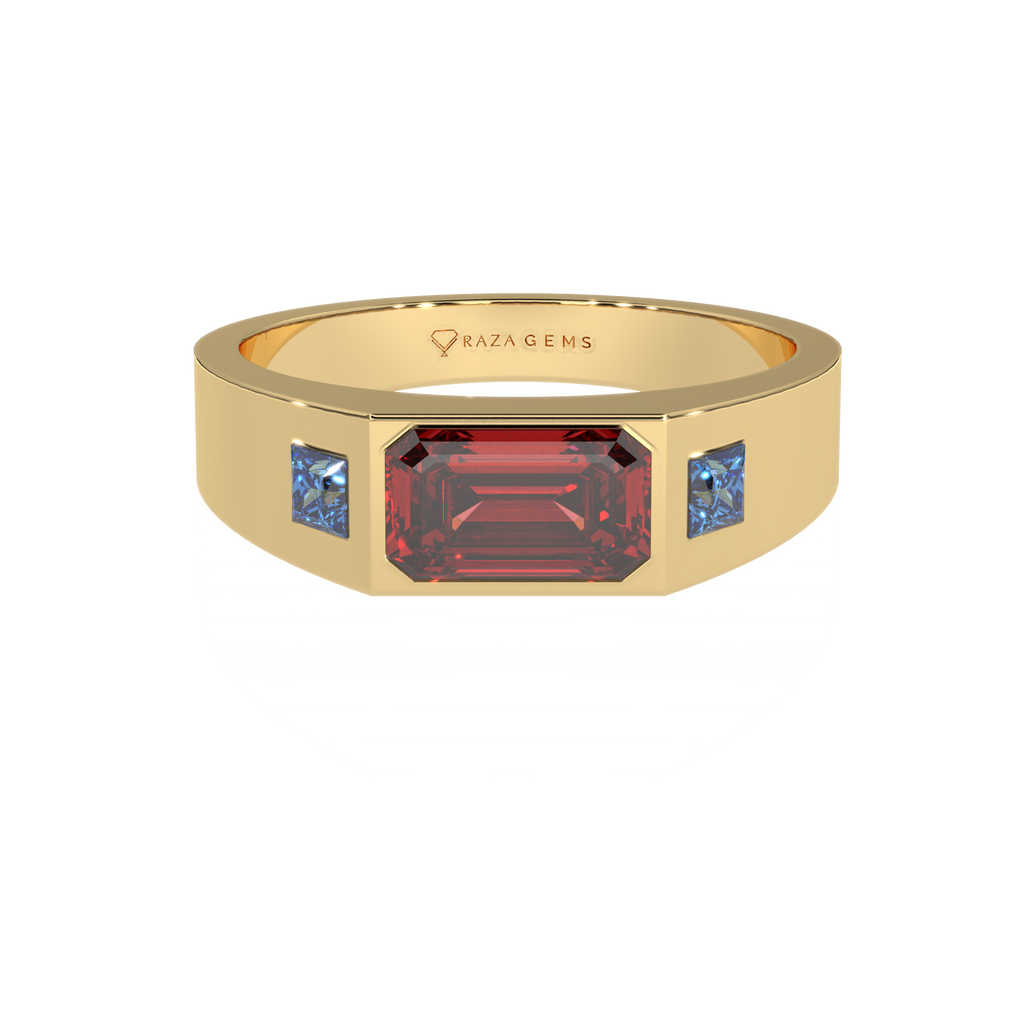 Hessonite Garnet  Ring  Farsheed 18K Yellow Gold