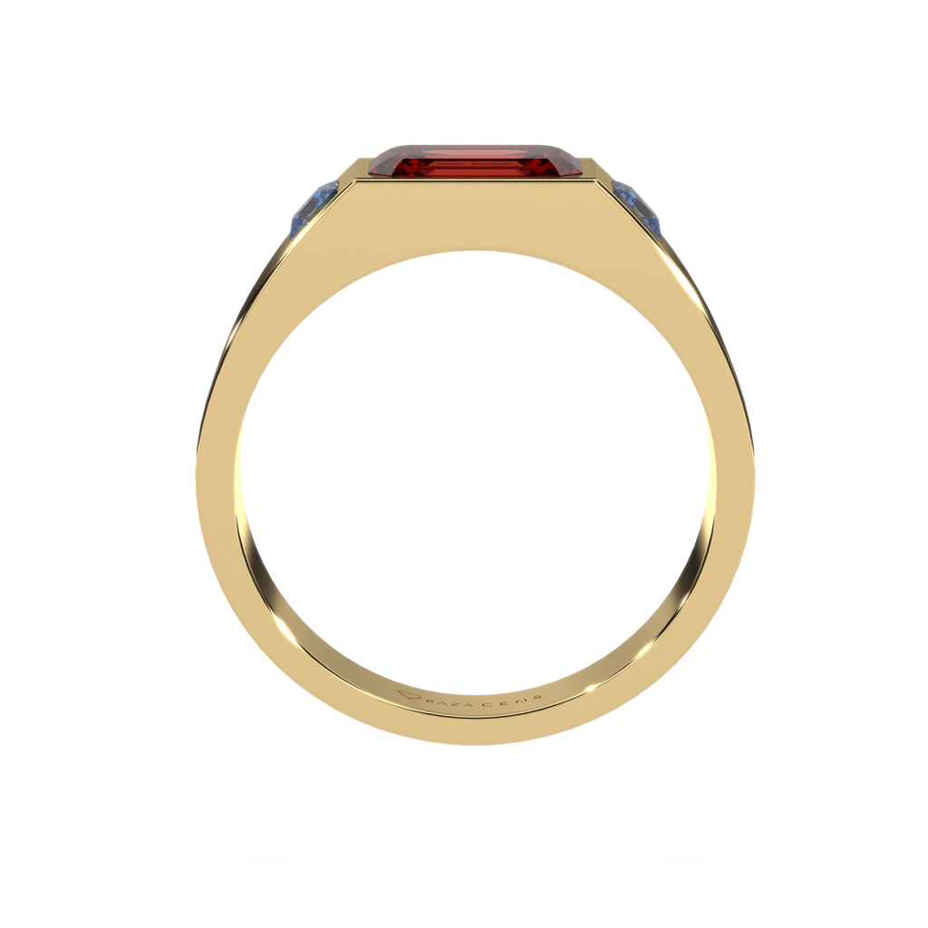 Hessonite Garnet  Ring  Farsheed 18K Yellow Gold
