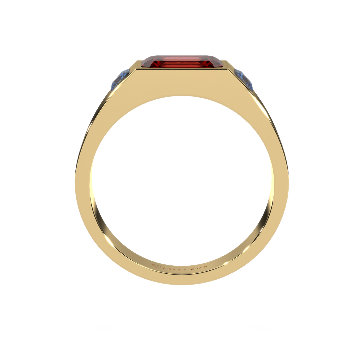 Hessonite Garnet  Ring  Farsheed 18K Yellow Gold