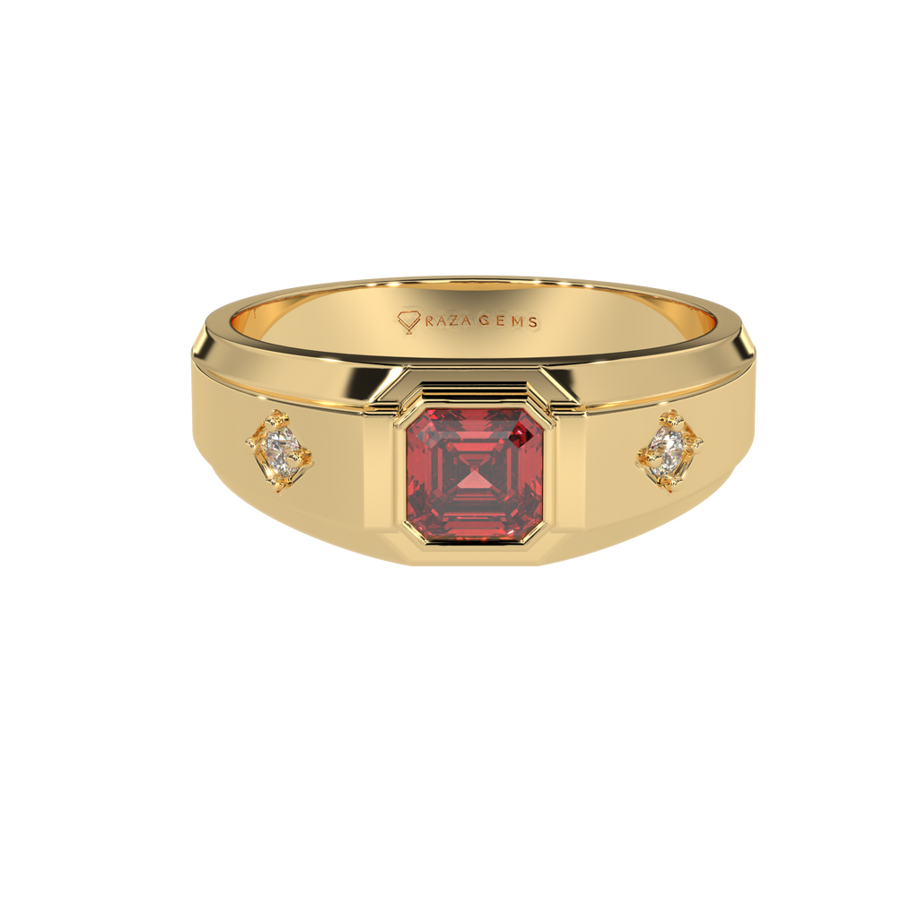 Hessonite Garnet  Ring  Goudarz 18K Yellow Gold