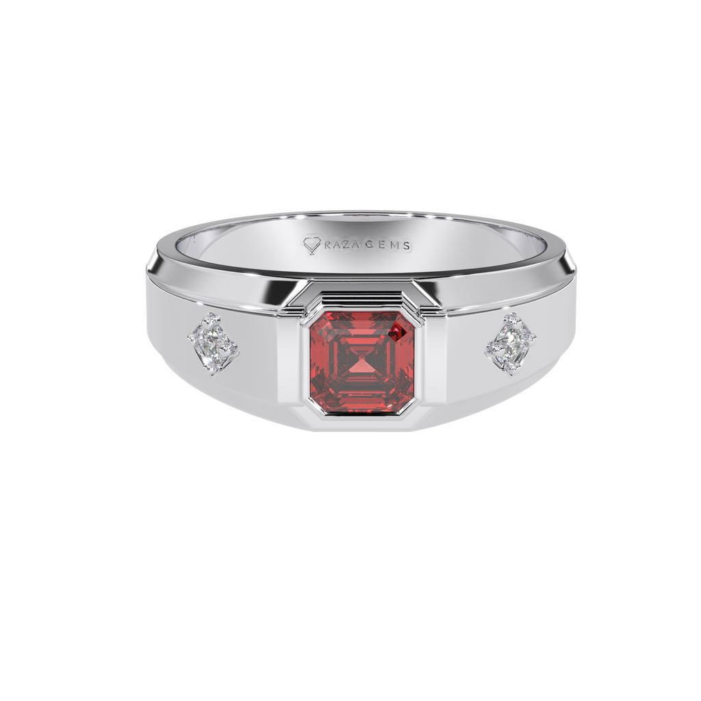 Hessonite Garnet Ring Habib Silver 925