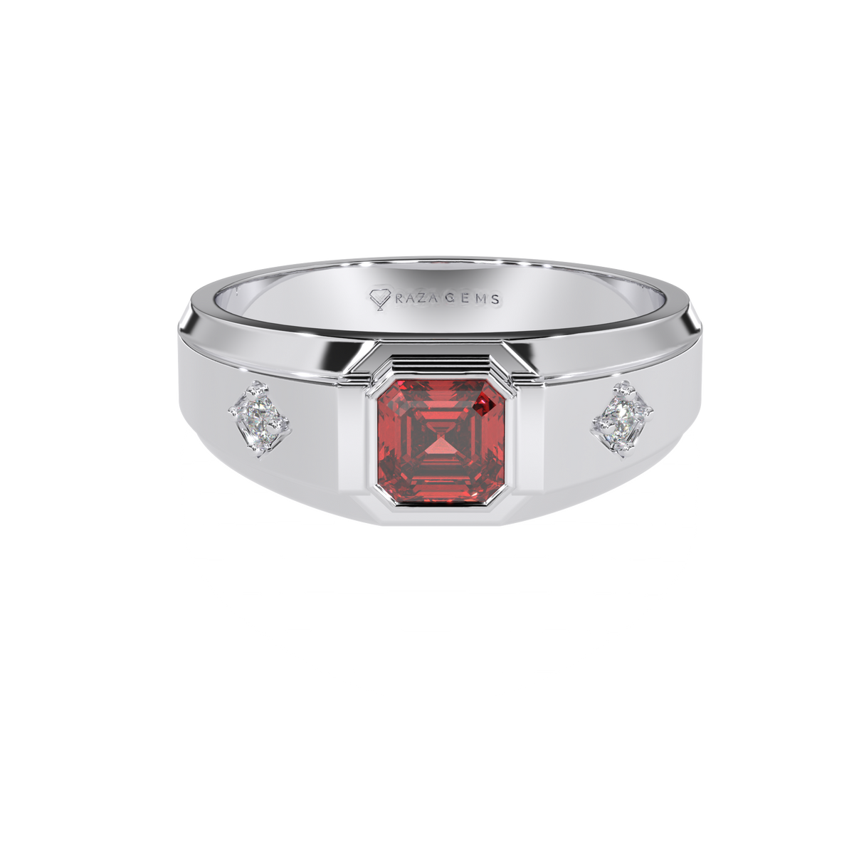 Hessonite Garnet Ring Habib Silver 925