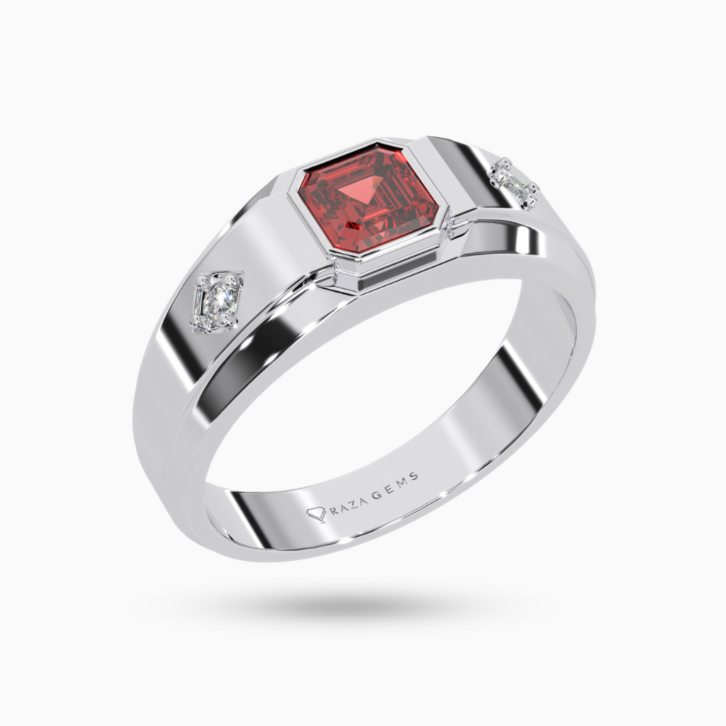 Hessonite Garnet Ring Habib Silver 925