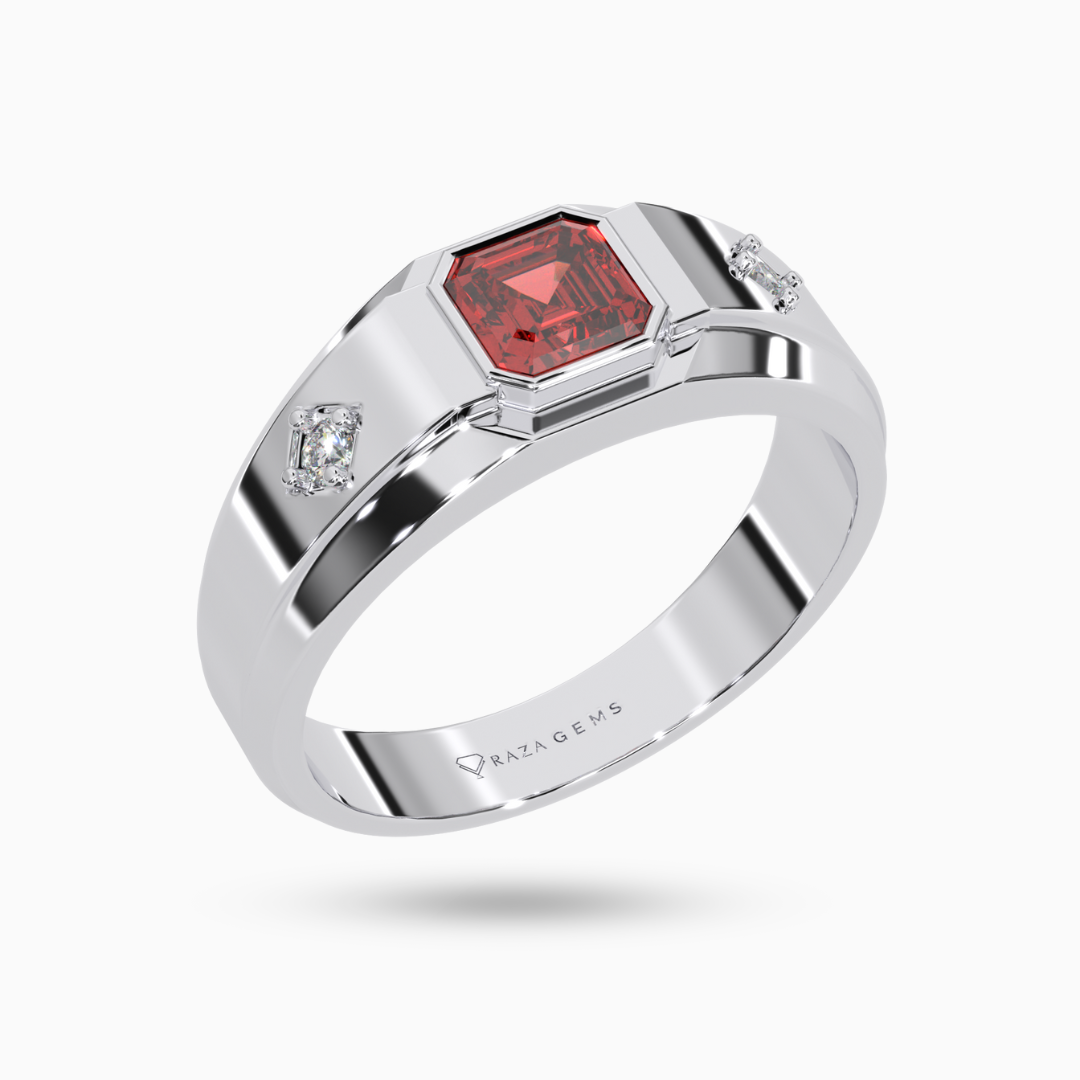 Hessonite Garnet Ring Habib Silver 925