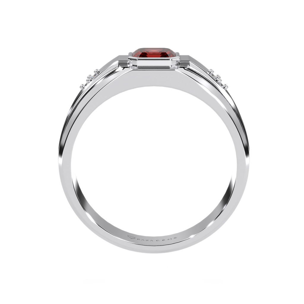 Hessonite Garnet Ring Habib Silver 925