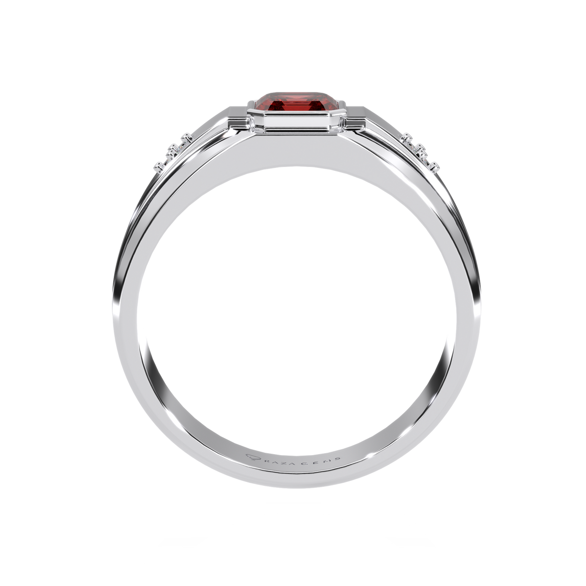 Hessonite Garnet Ring Habib Silver 925