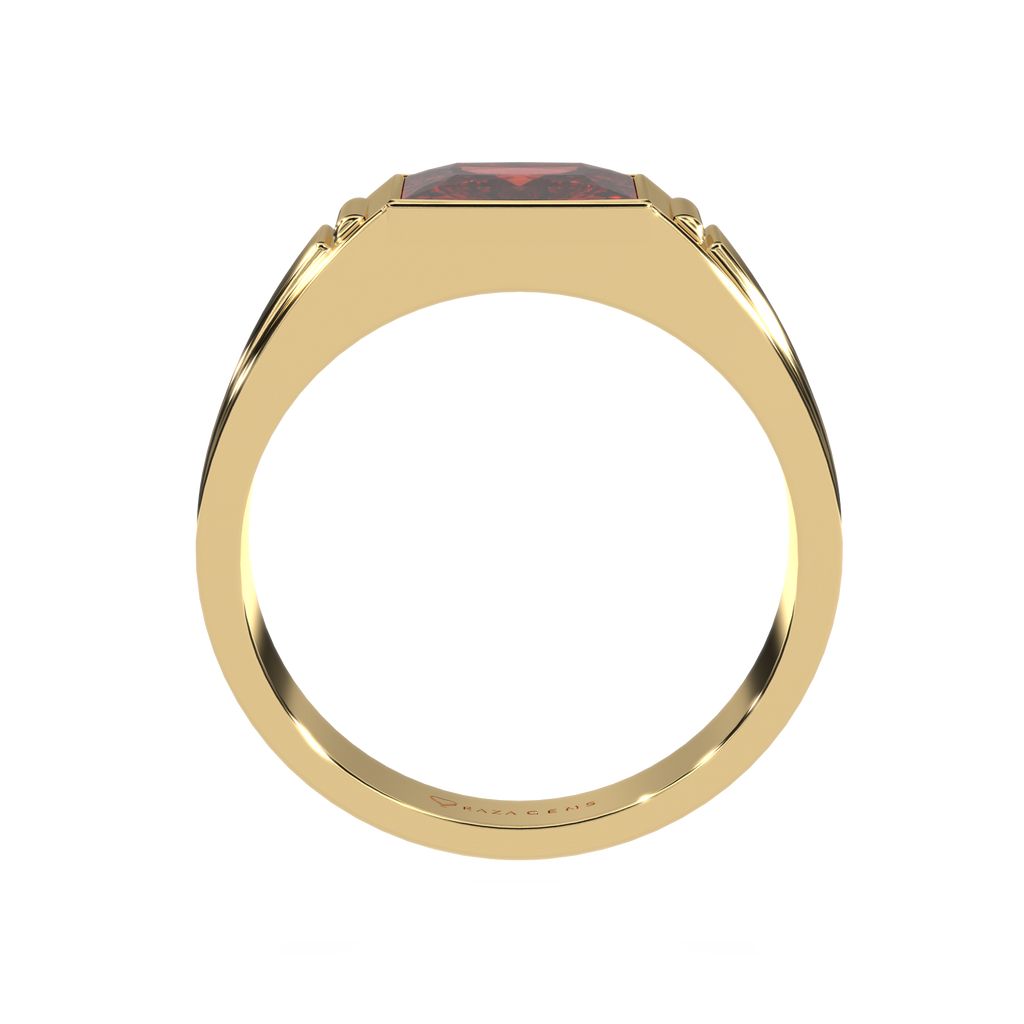 Hessonite Garnet  Ring  HedAyat 18K Yellow Gold