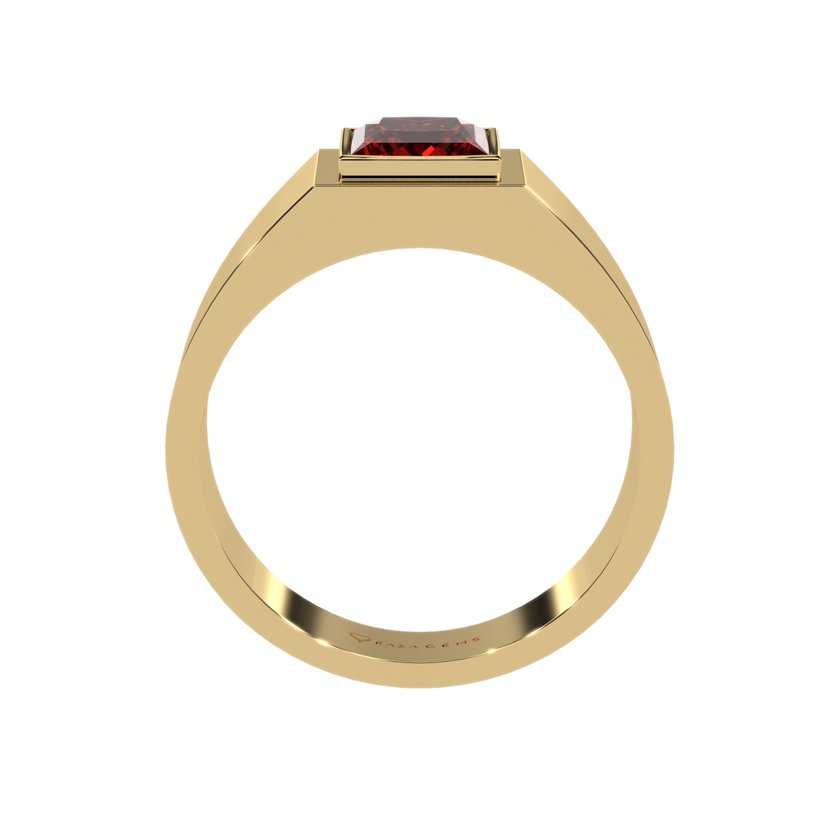 Hessonite Garnet  Ring  Bahman 18K Yellow Gold